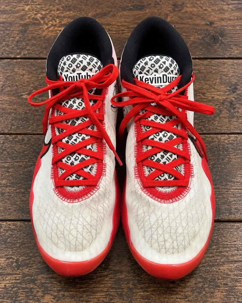 Nike KD 12 YouTube Kevin Durant Men’s Size 12 Red White Black Basketball Shoes